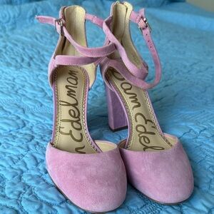 Sam Edelman Blush Suede Heels